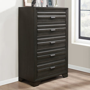 Loiret Wood 5 Drawer Chest by Roundhill Furniture