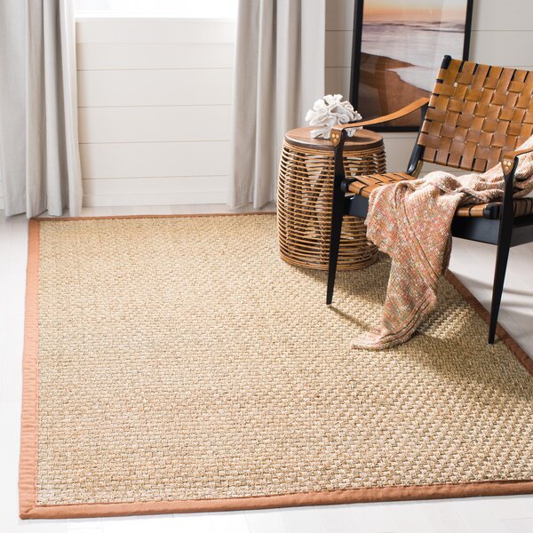 Dufour Bamboo Slat/Seagrass Beige Area Rug & Reviews ...