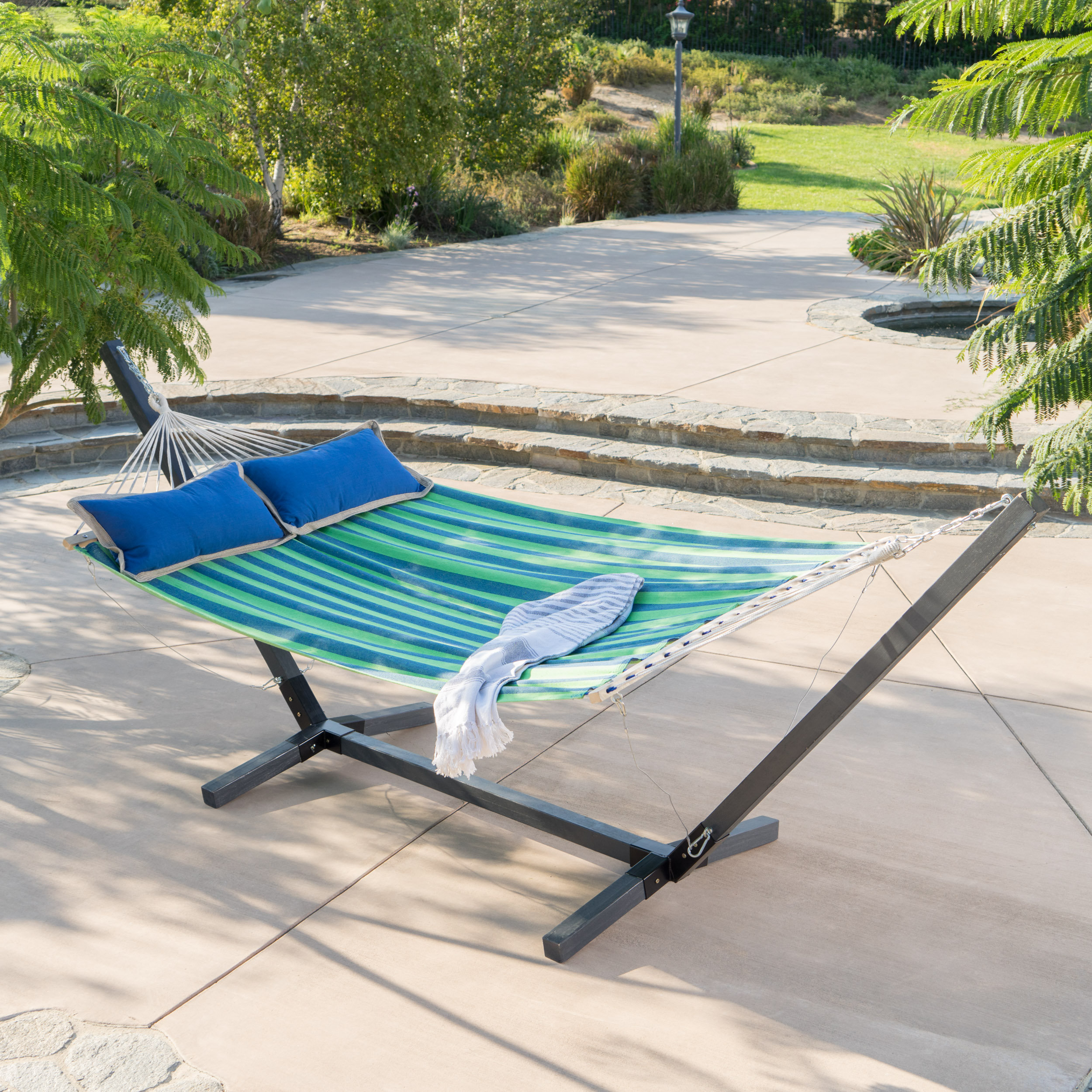 outdoor hammock with stand