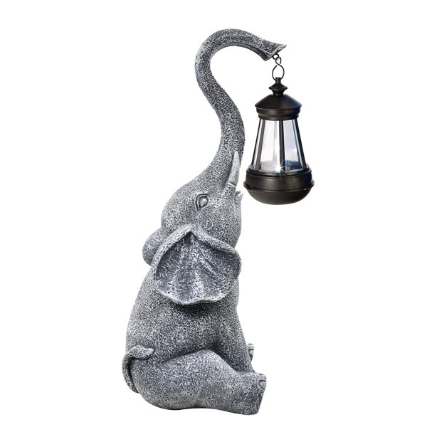 Trinx Elephant With Lantern - Wayfair Canada