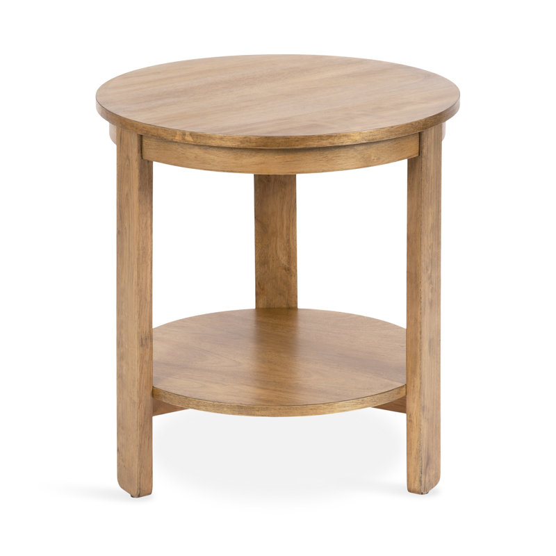 Aamnah Round Living Room Side Table Color: Natural