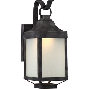 Saige 1-Light Metal Outdoor Wall lantern