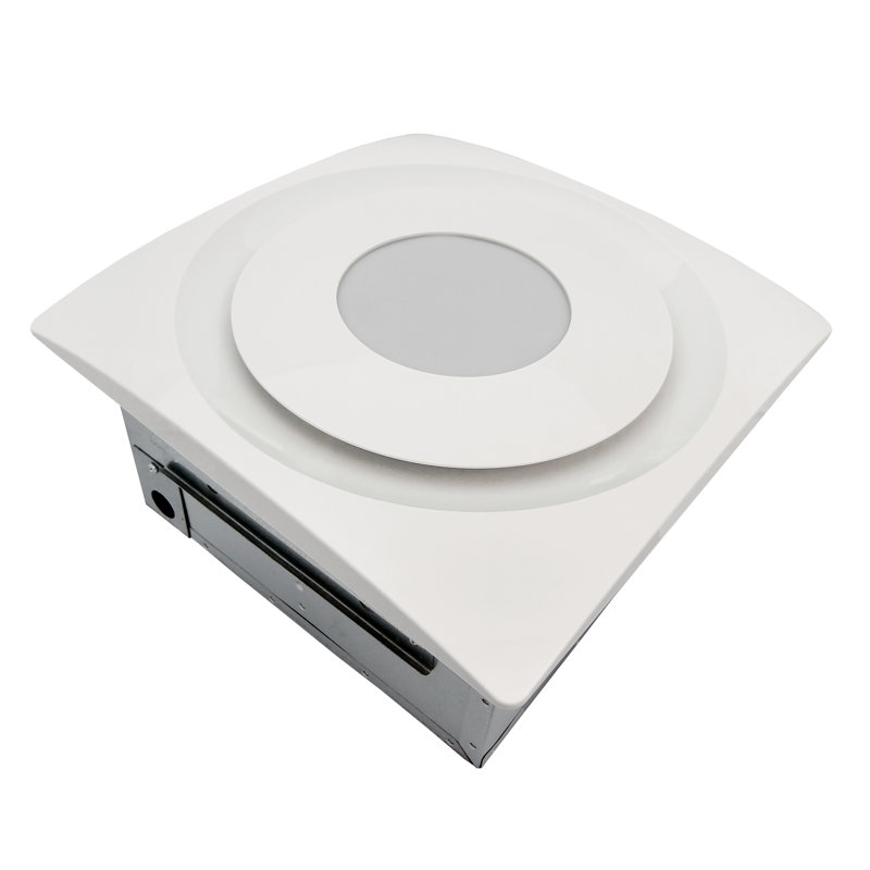 Aero Pure Slim Fit 90 Cfm Bathroom Fan With 8w 3000k Led Light And Humidity Sensor Reviews Wayfair