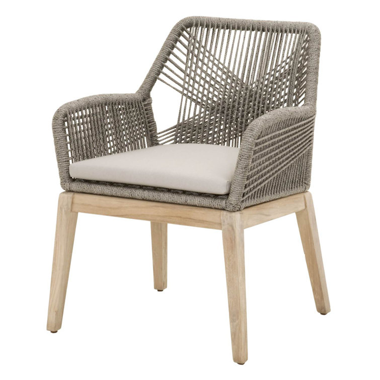 Mistana™ Kiley Teak Patio Dining Chair with Cushion & Reviews Wayfair.ca