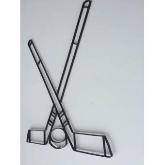 Winston Porter Hockey Stick And Puck Metal Wall Decor Reviews