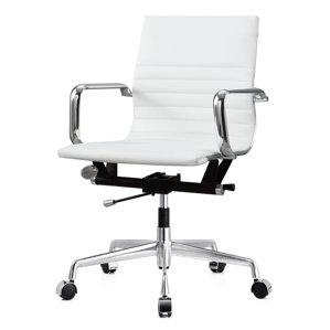 white office chairs you'll love | wayfair white office chairs you'll love | wayfair