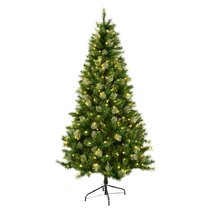 Unboxed Ex Display Christmas Wonderland 7ft Dark Green Balmoral Artificial Tree 