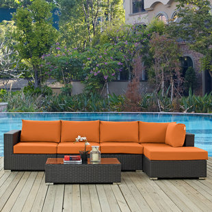 Tripp 5 Piece Sunbrella Sectional Set With Cushions by Brayden Studio