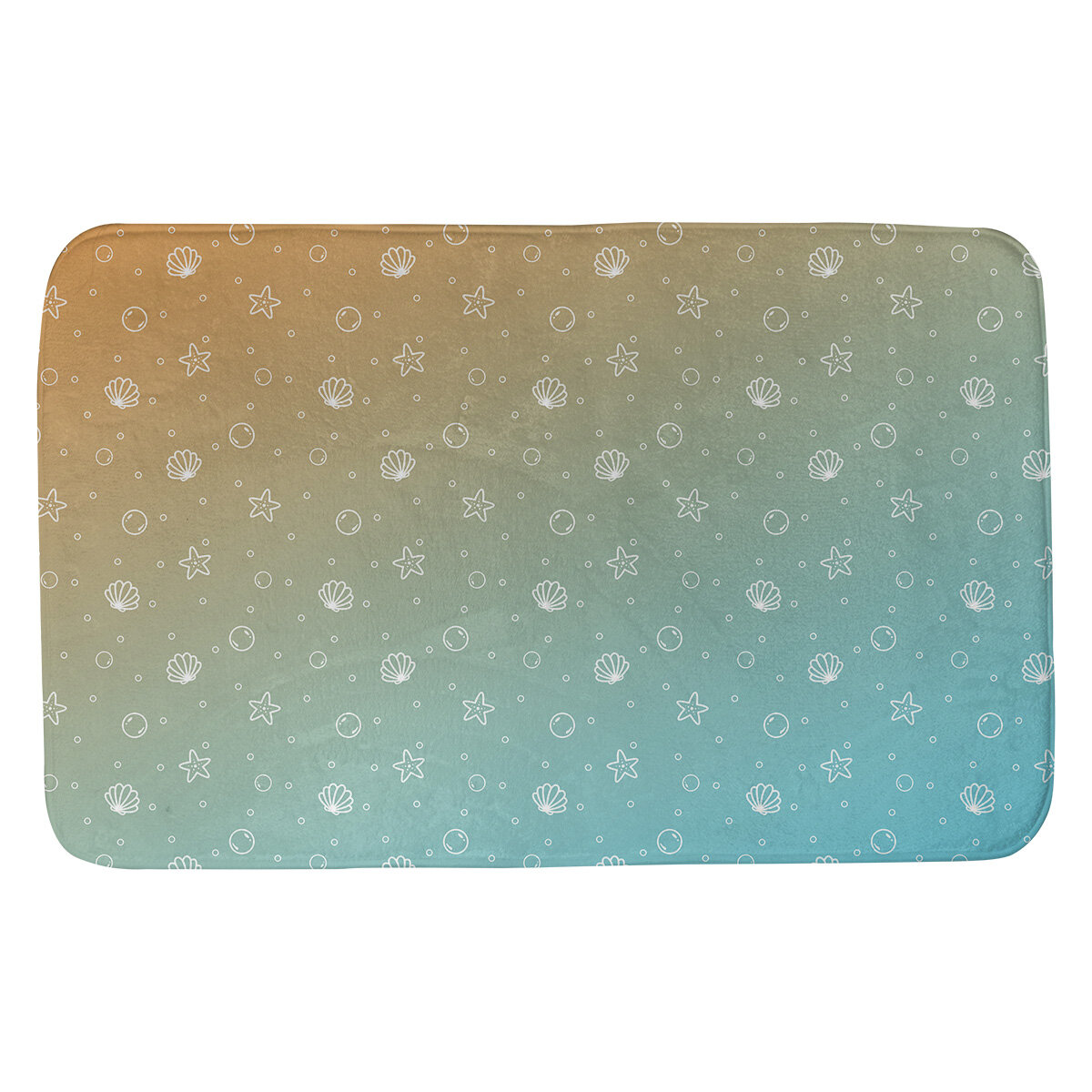 East Urban Home Mcguigan Seashell Rectangle Non Slip Bath Rug Wayfair