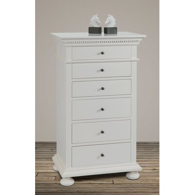Sheffield 6 Drawer Lingerie Chest One Allium Way Color Pearl White