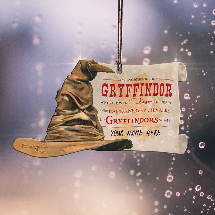 Serrated detaljeret Fighter Trend Setters Harry Potter Sorting Hat Gryffindor Personalized Hanging  Acrylic Shaped Decoration & Reviews | Wayfair