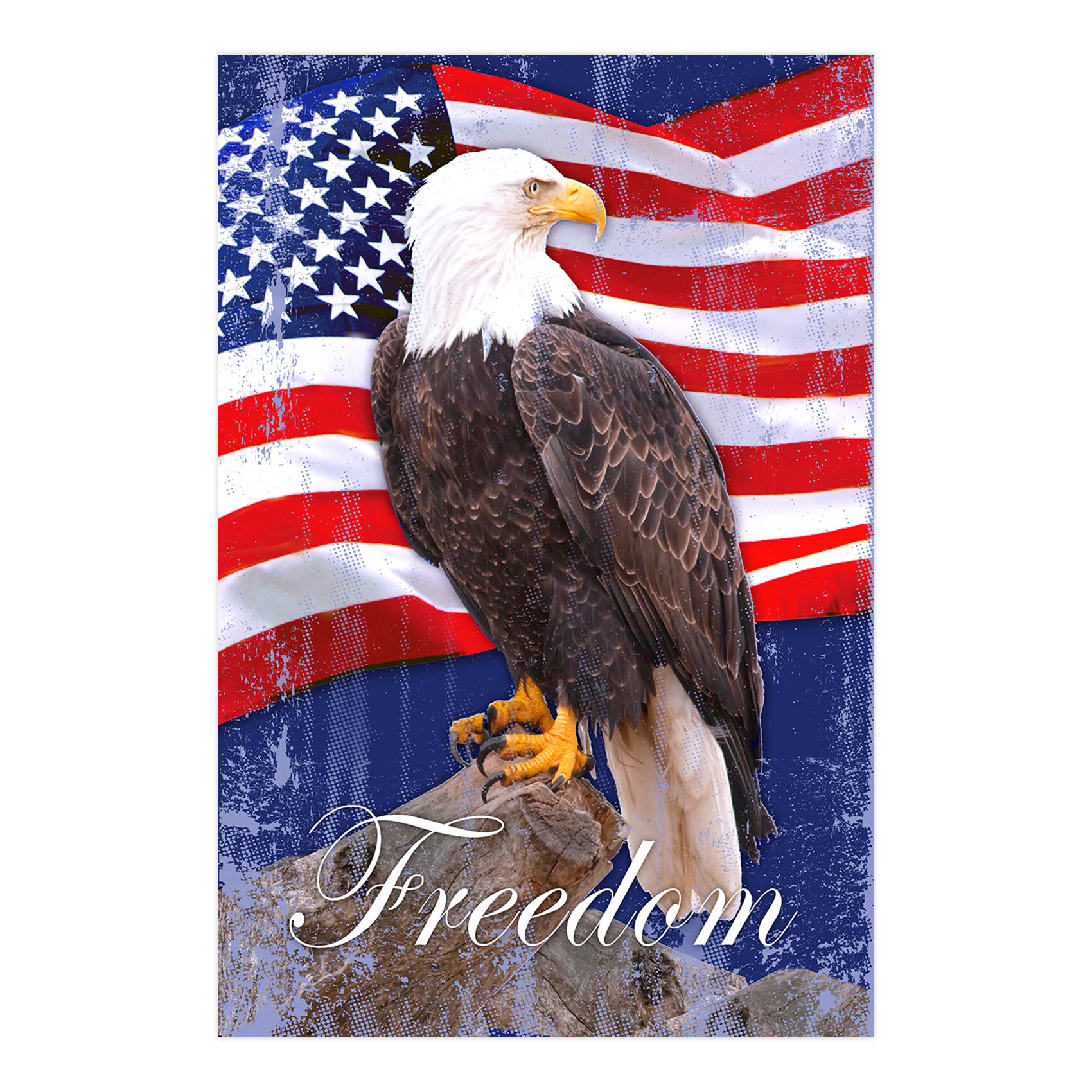 American Bald Eagle Flag Independence Day Shower Curtain Sets For Bathroom Decor