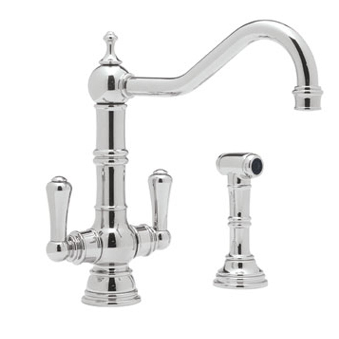 Perrin Rowe Perrin And Rowe Double Handle Kitchen Faucet With