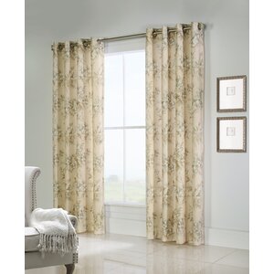 Gatto Nature/Floral Room Darkening Thermal Grommet Single Curtain Panel
