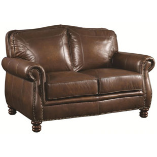 Go to store & view more images Canora Grey Drumaduan Leather Loveseat