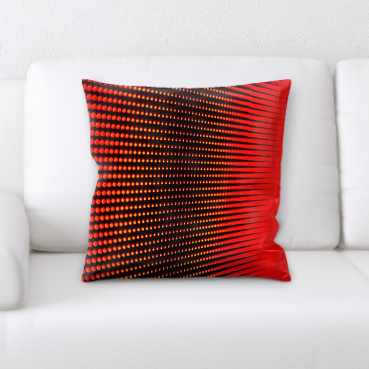 big red throw pillows