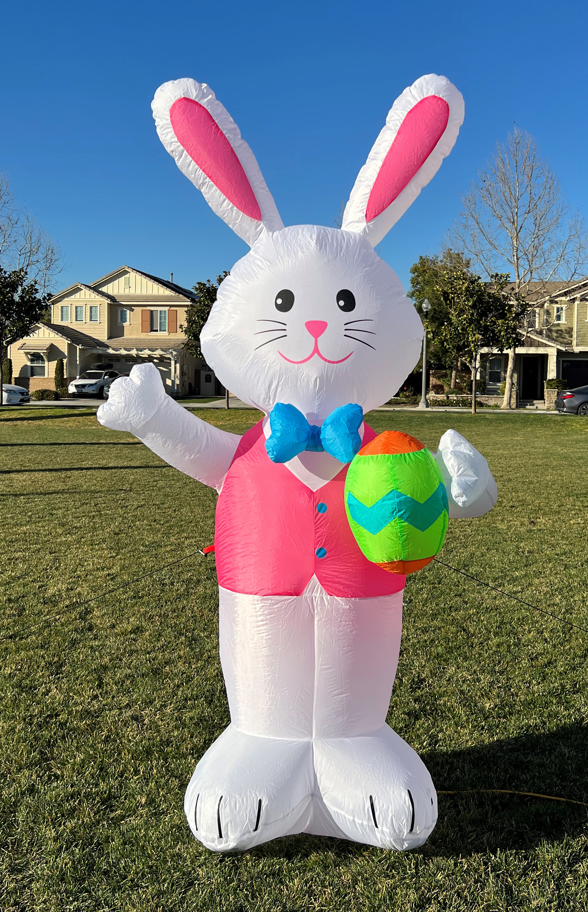 Over 5 Tall Fun Express Jumbo Vinyl Inflatable Easter Bunny Party Supplies & Decorations