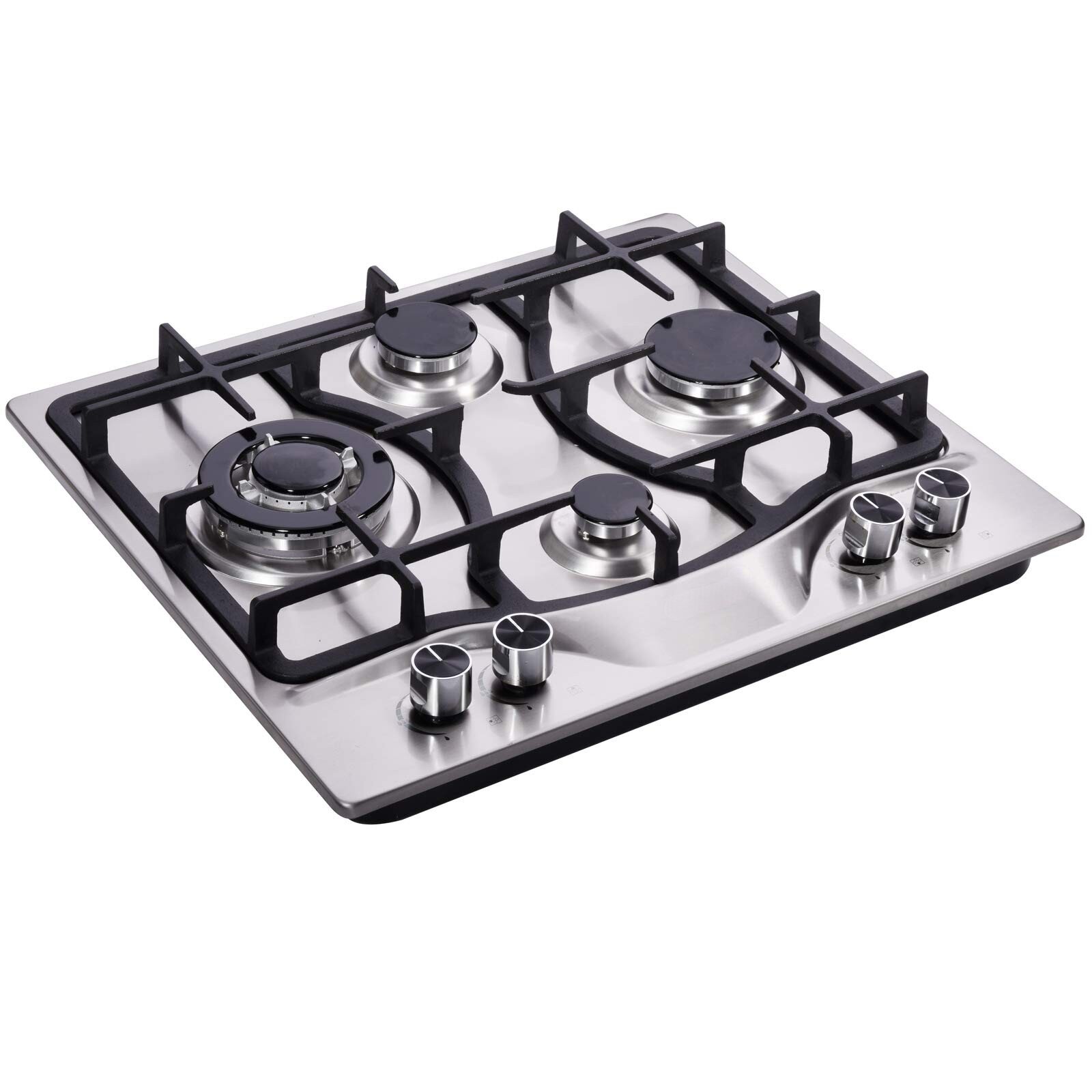 23Gas Stove,Cooktop Gas Cooktop with 4 Sealed Burners Stainless Steel Gas Stove Top with Thermocouple Protection 23 