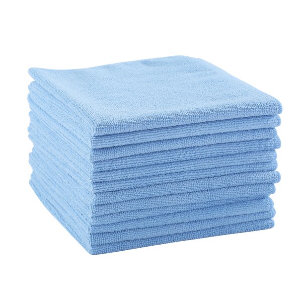 5 Piece High Performance Microfibre Microfiber Cleaning Cloth Cleaning Cloths Cleaning Rags Blue 