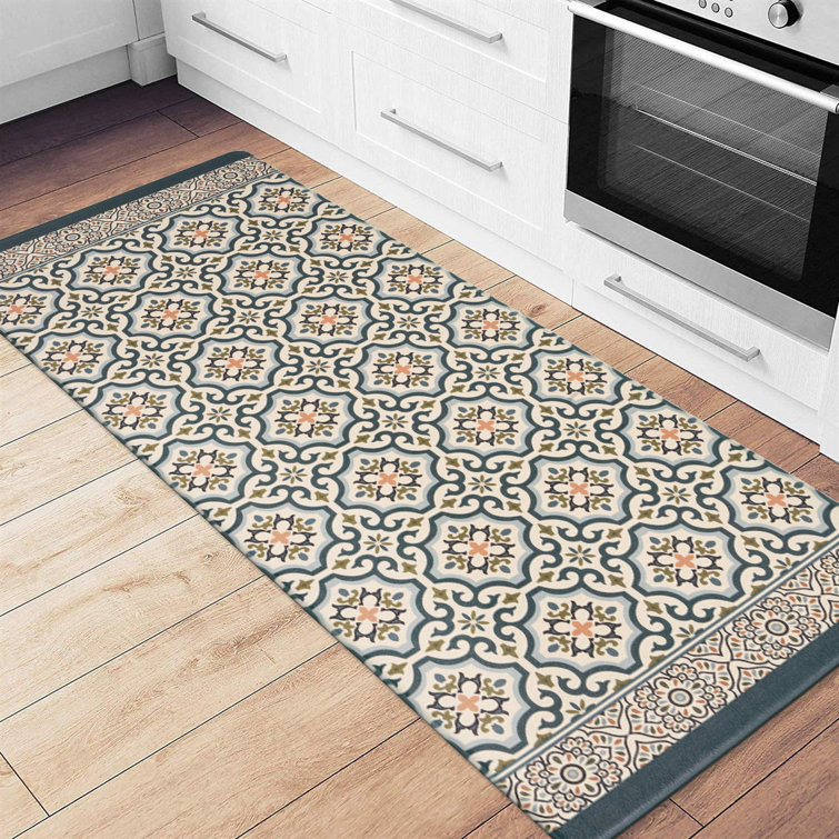 Qilmy Mexican Talavera Ceramic Tile Pattern Runner Rug,Anti Fatigue Comfort Floor Mats Kitchen Long Rugs for Bedroom Living Room Bathroom Hallways Entryways 72x24inch Qilmy Mexican Talavera Ceramic Tile Pattern Runner Rug,Anti Fatigue Comfort Floor Mats Kitchen Long Rugs for Bedroom Living Room Bathroom Hallways Entryways 72x24inch