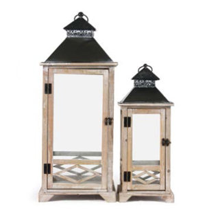 Best Rectangular Decorative Metal/Wood Lantern By Rosecliff Heights Outdoor Lighting Rectangular Decorative Metal/Wood Lantern By Rosecliff Heights Outdoor Lighting
