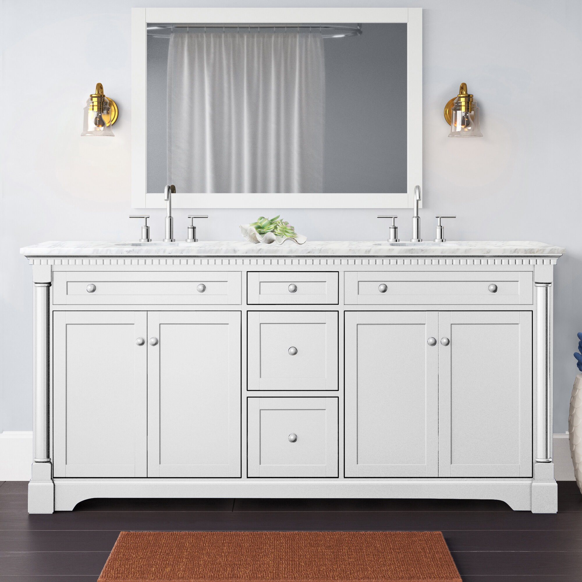 Mistana Jett 72 Double Bathroom Vanity Set Reviews Wayfair