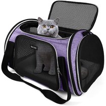 Purple Airline Approved Cat Carrier Puppy Carrier for Car Dog Outdoor Puppies EAARTCHI Soft-Sided Carrier for Small and Medium Cat Travel