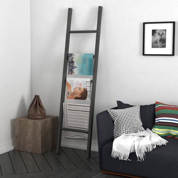 Black Weathered Looked Towel/Quilt Shelf 19" Long Primitive Rustic 