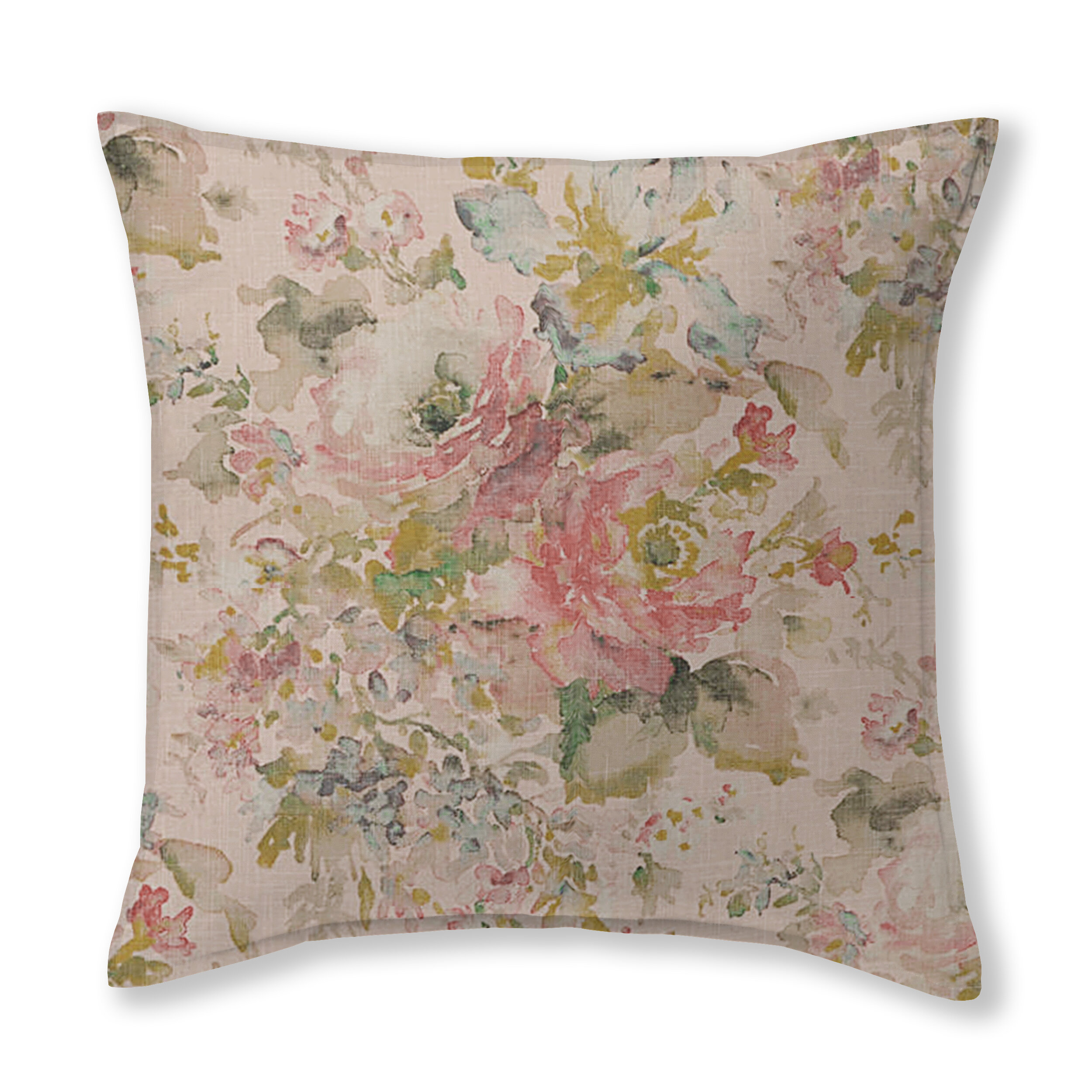 Colcha Linens Gabrielle Floral Linen Throw Pillow | Wayfair