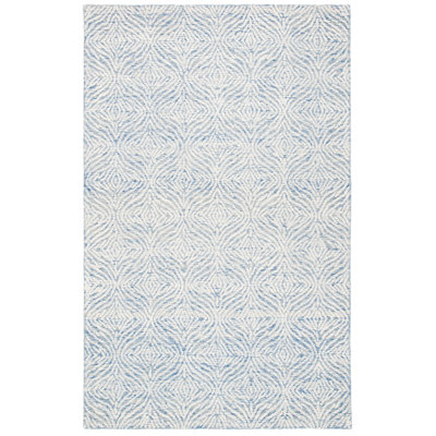 SAFAVIEH Metro Dalach Medallion Area Rug  Blue/Ivory  3  x 5