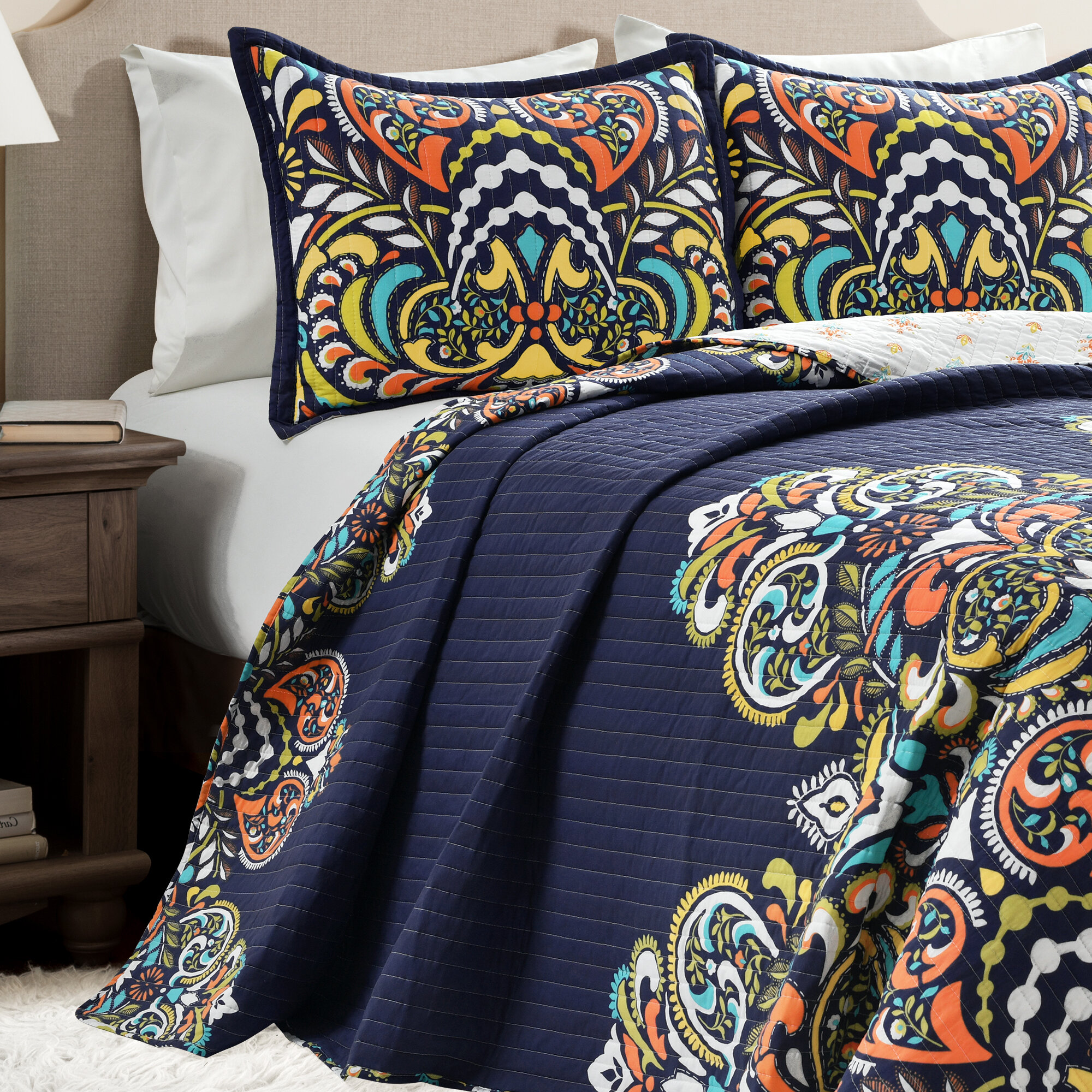 Wayfair Navy Queen Quilts Coverlets Sets You Ll Love In 2021