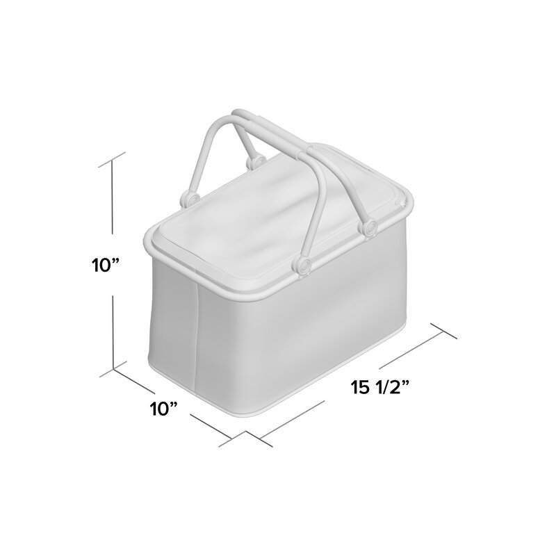 white insulated picnic bag