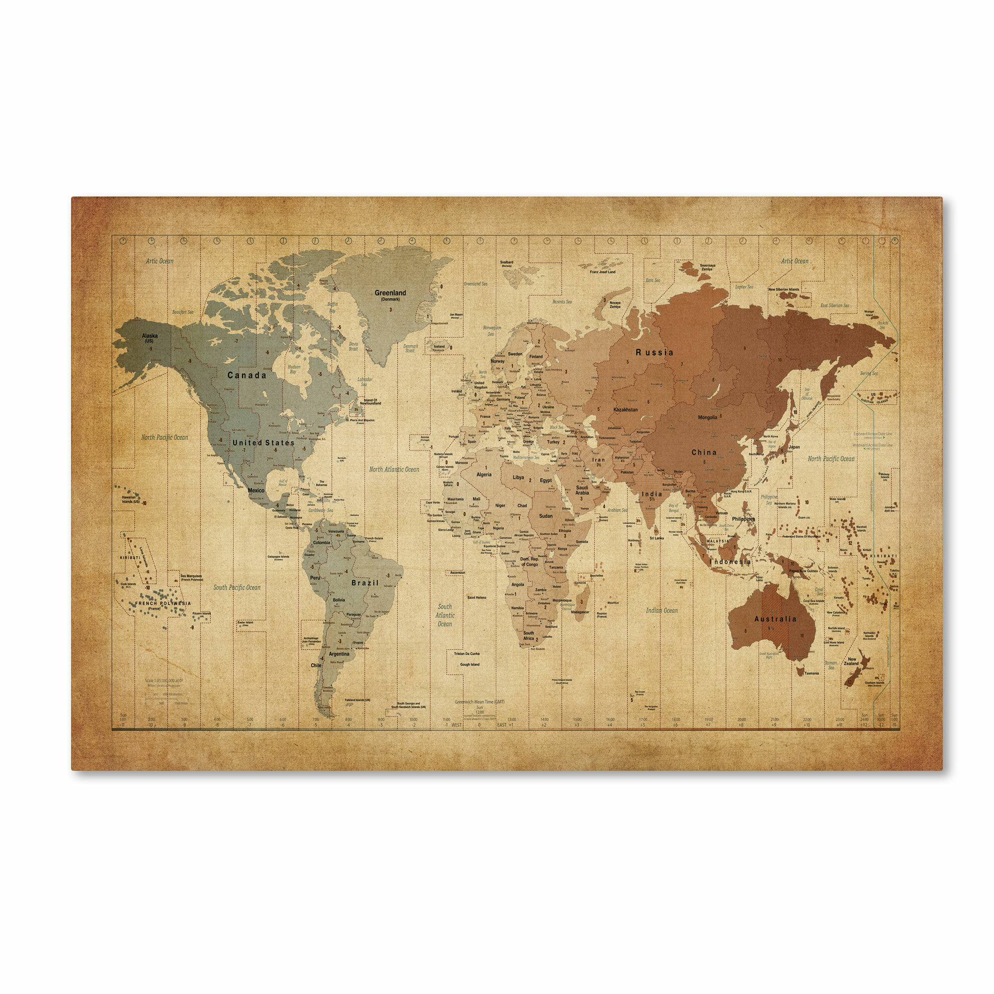 30 World Map Time Zones Live - Online Map Around The World