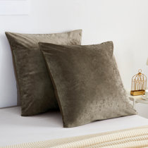 velvet euro pillow shams