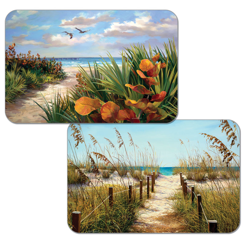 Highland Dunes Rametta Reversible Decofoam 4 Piece Placemat Set Wayfair