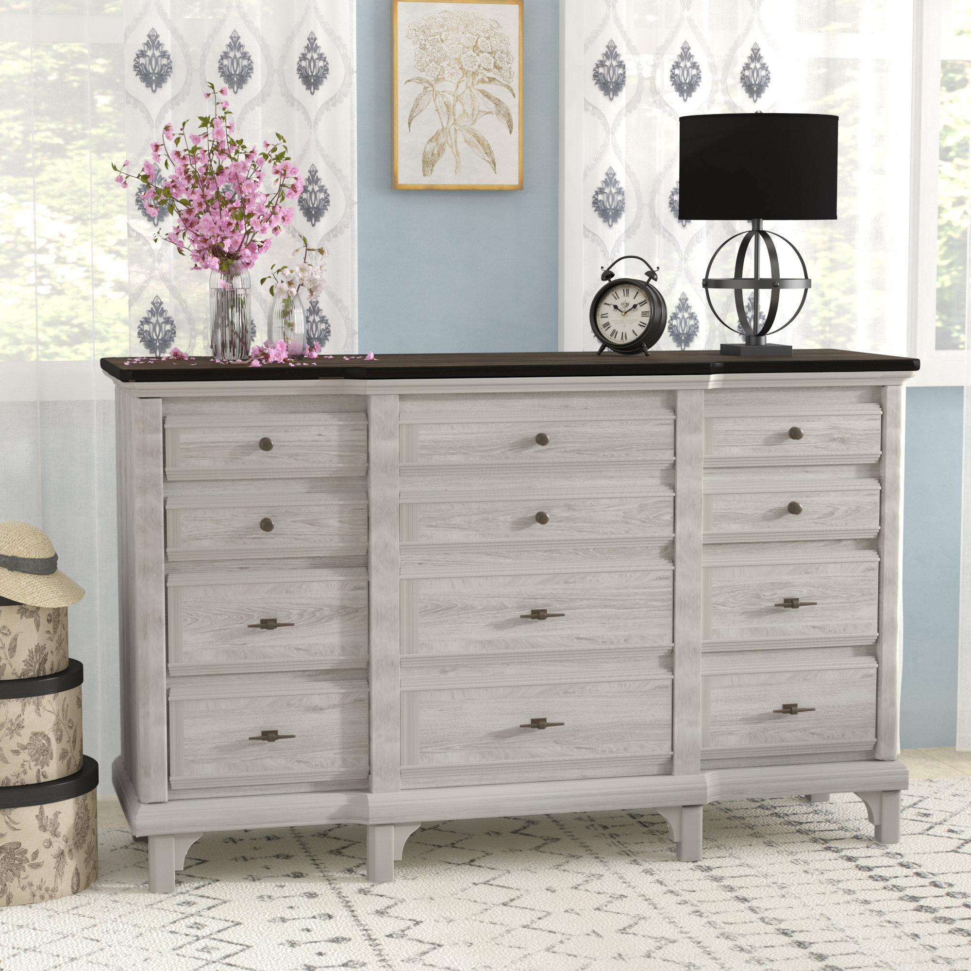 Beachcrest Home Georgetown 12 Drawer Dresser Reviews Wayfair