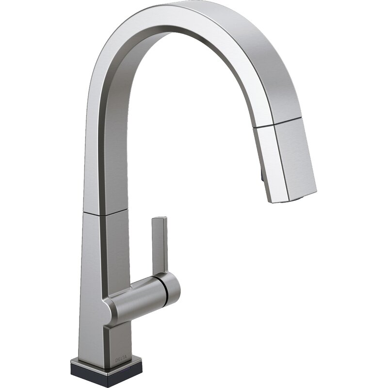 Delta Pivotal Pull Down Touch Single Handle Kitchen Faucet With