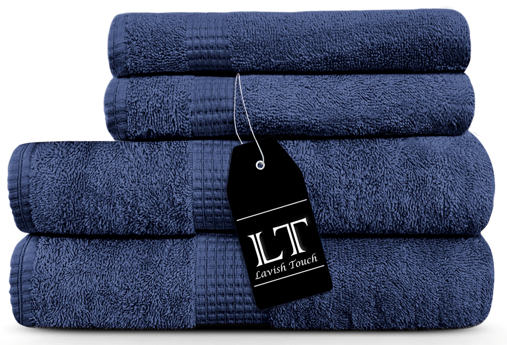 Lavish Touch 4 Piece 100 Cotton Towel Set Wayfair