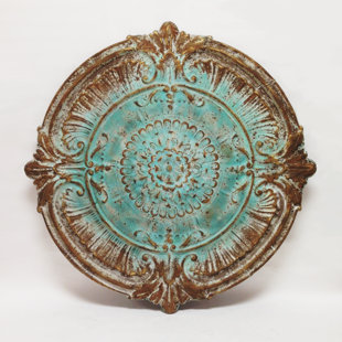 Large Round Metal Wall Art Wayfair Alexander Round Embossed Metal Medalion Wall Décor