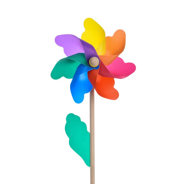 Garden Windmill PVC Ornaments Outdoor Decor Ornamental Wind Mill Toy