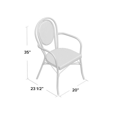 Rahul Stacking Patio Dining Chair Joss Main