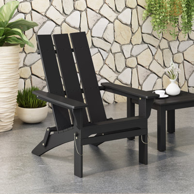 Solid Wood Folding Adirondack Chair