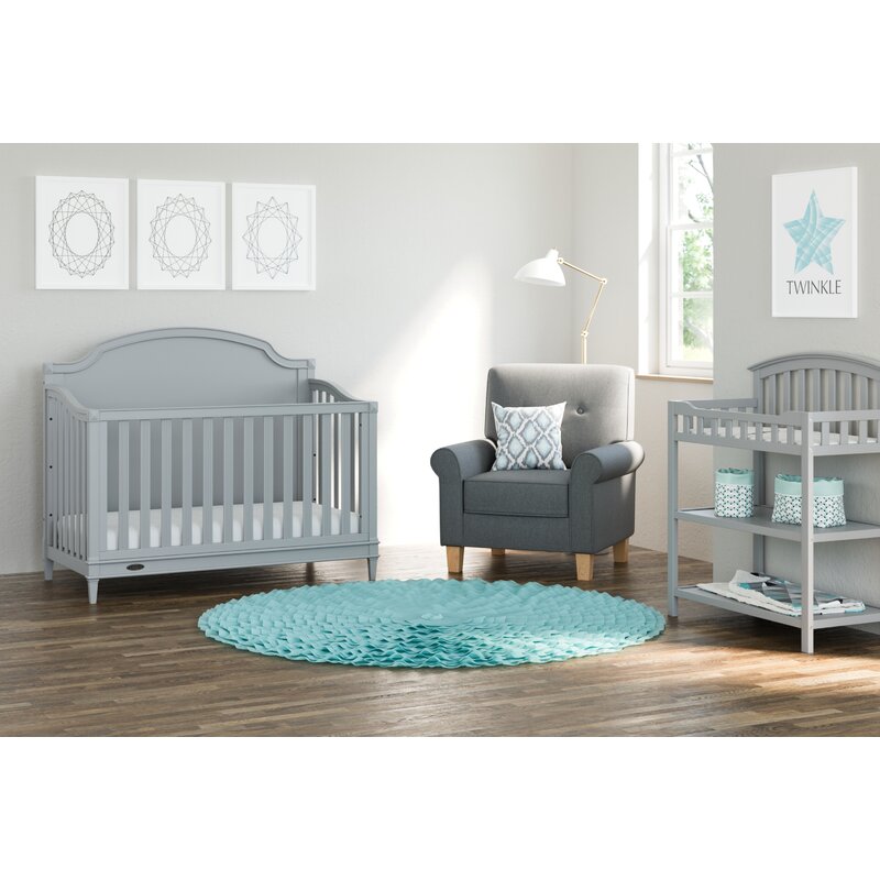 graco changing table pebble gray