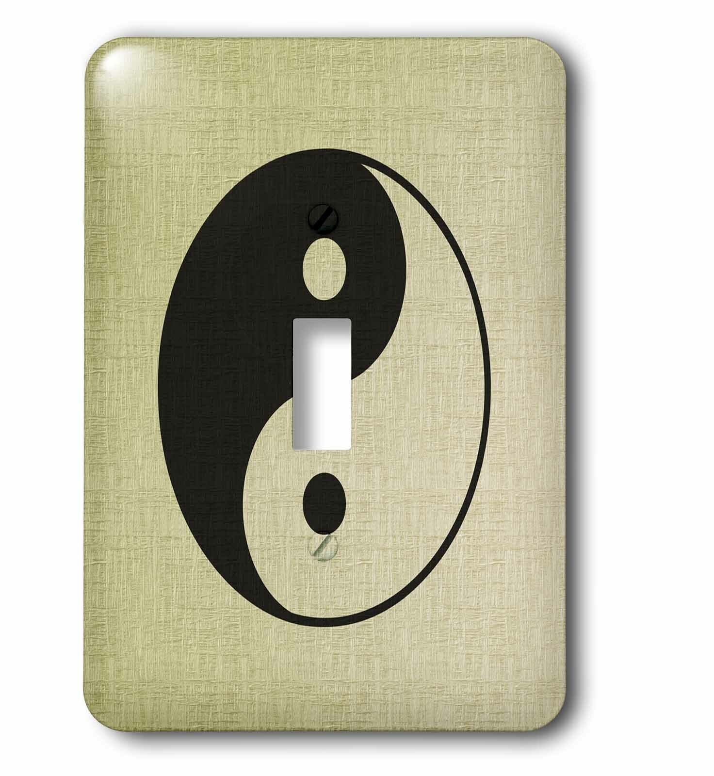 Yin Yang Decorative Single Toggle Light Switch Plate Cover