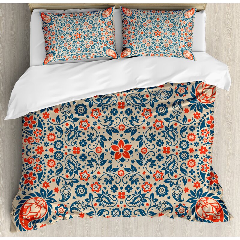 East Urban Home Paisley Islamic Arabesque Floral Pattern Cultural