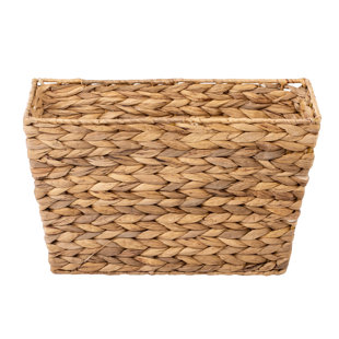 Quality Dark Brown Hobby Rattan Style Plastic Peg Basket Box 