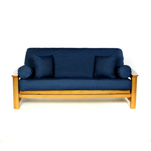 Jean Box Cushion Futon Slipcover by Li..