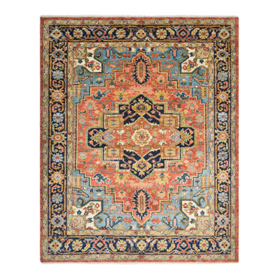 Centerview Oriental Hand-Knotted Wool/Cotton Area Rug