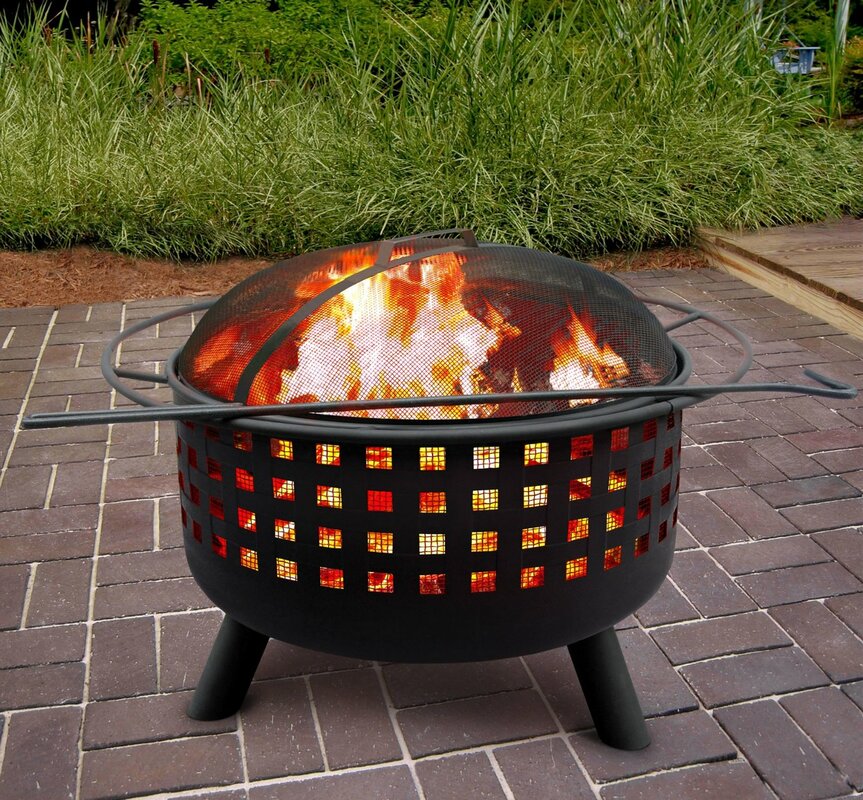 Landmann City Lights Memphis Wood Burning Fire Pit & Reviews | Wayfair