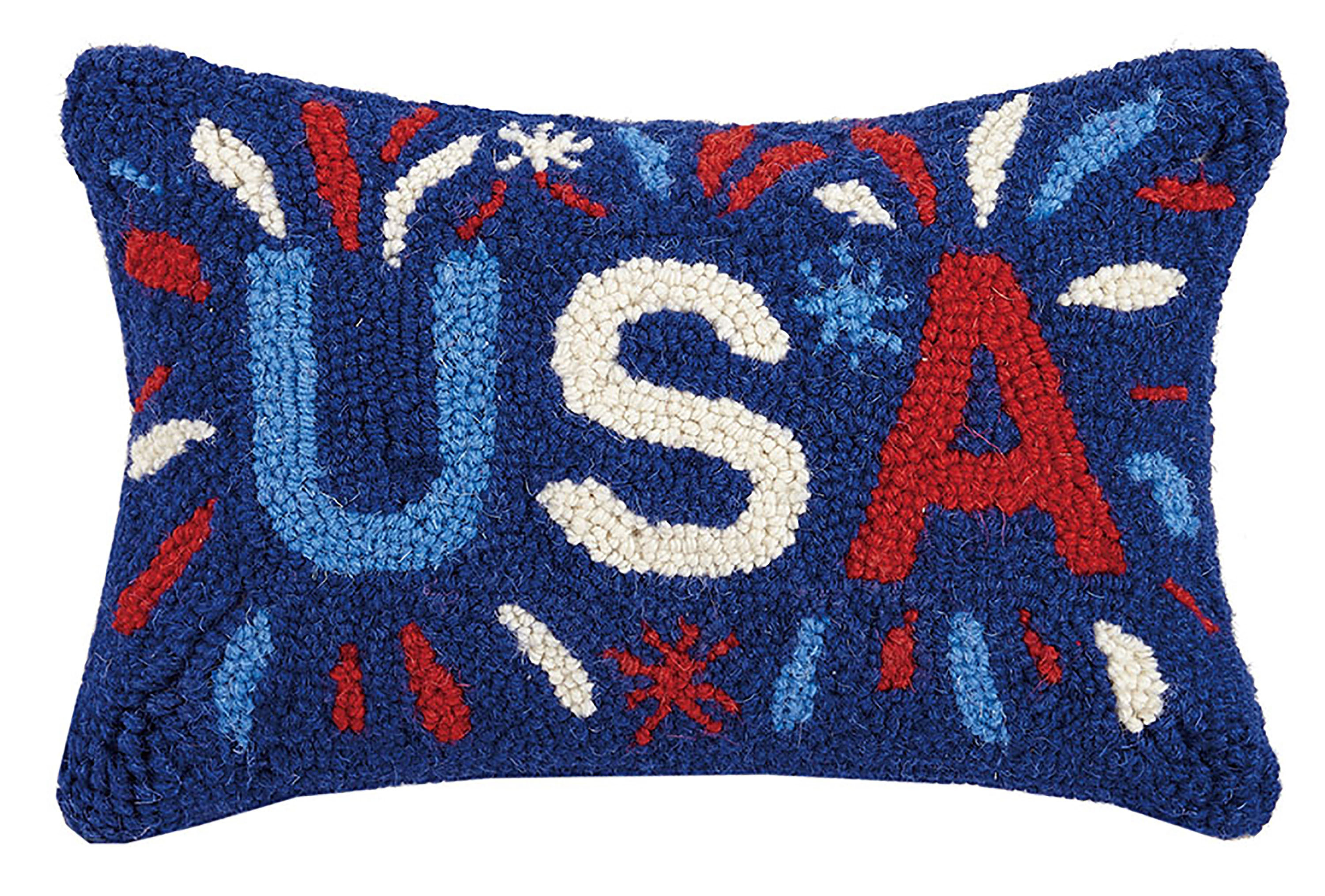 The Holiday Aisle Usa Hook Wool Lumbar Pillow Reviews Wayfair Ca